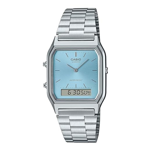 Casio Relógio AQ-230A-2A1MQYDF, cinza, padrão, pulseira, Cinza, Standart, pulseira