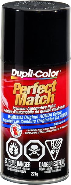 Dupli-Color CBHA09417 Perfect Match Premium Automotive Paint, Black Metallic, 8 Ounces, 1 (Non-Carb Compliant) - 1