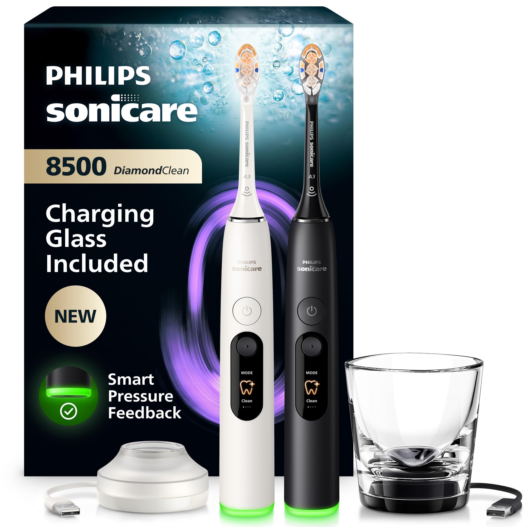 Sonicare Philips Diamondclean 8500 - Rechargeable Toothbrush - Hx8596/21