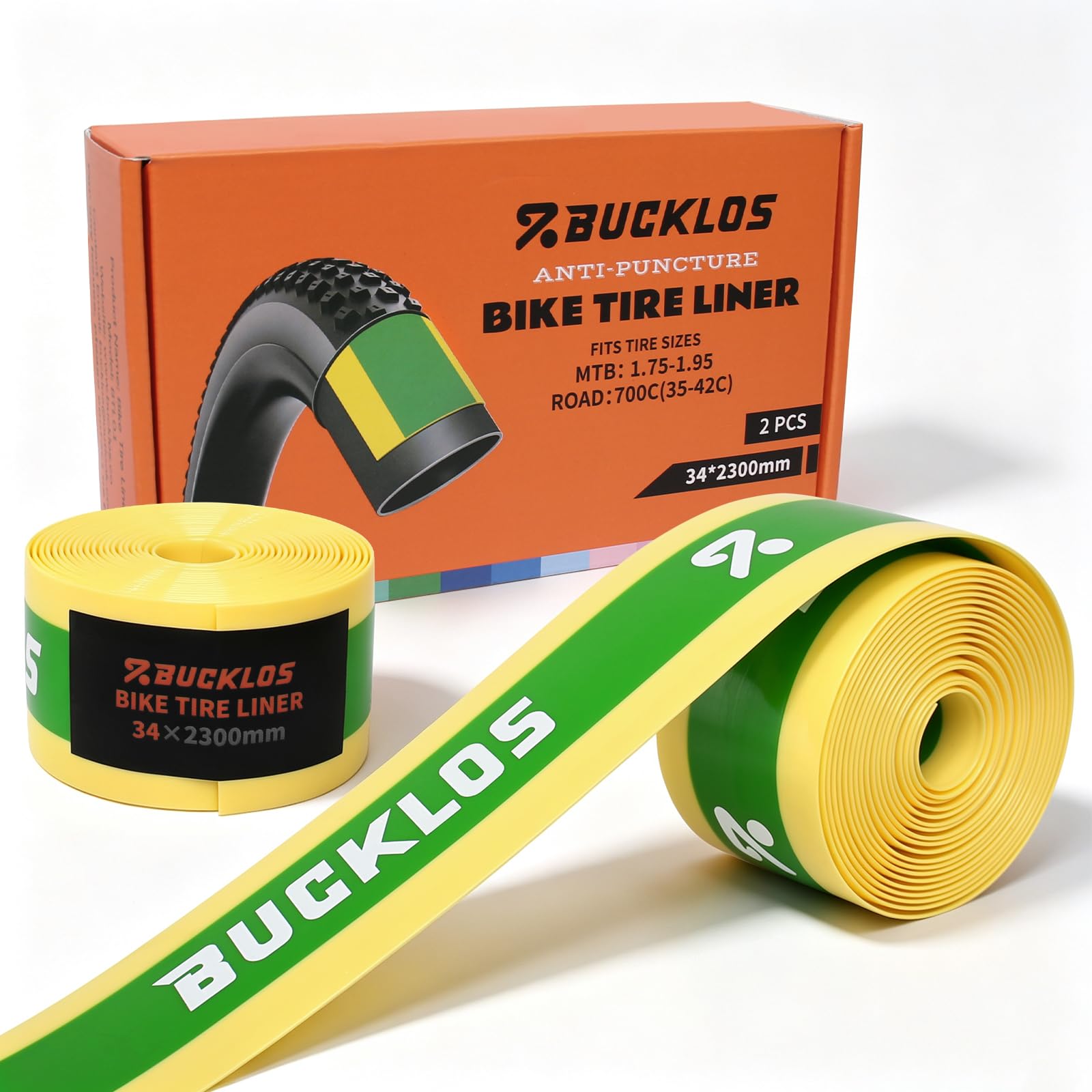 AEYINO TPU Bike Anti Puncture Tyre Liner 34MM for 700Cx23-28C 1.75"-1.95"