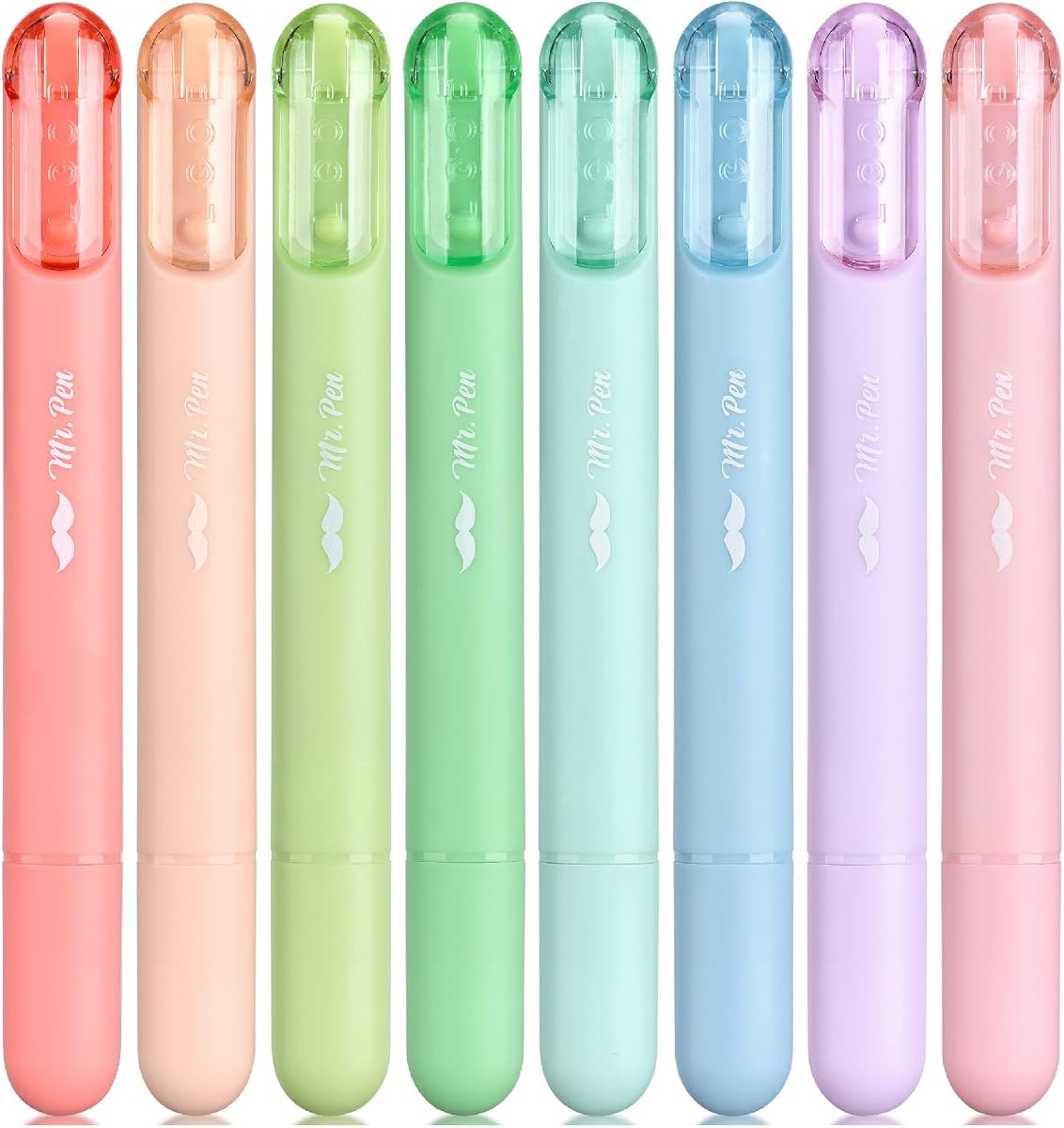 Aesthetic Highlighters, 8 Pack, Pastel Colors | Cute Highlighters Assorted Colors for Journaling, Highlighting, Underlining, Fast Dry, Back to School Supplies