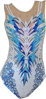 Traje de baño de competición para mujer, color azul, sincronizado