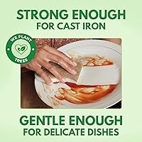 Vista 5 de Esponja de cocina natural biodegradable - Esponja compostable de celulosa y fibra de coco (paquete de 6)