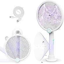 Smalife Electric Insect Killer Racket, 2025 Powerful Edition, Foldable, Electric Insect Killer, Insect Trap Device, UV Light Source, Light Weight, Easy to Hold, Electric Mosquito Trap, 1800 mAh, USB