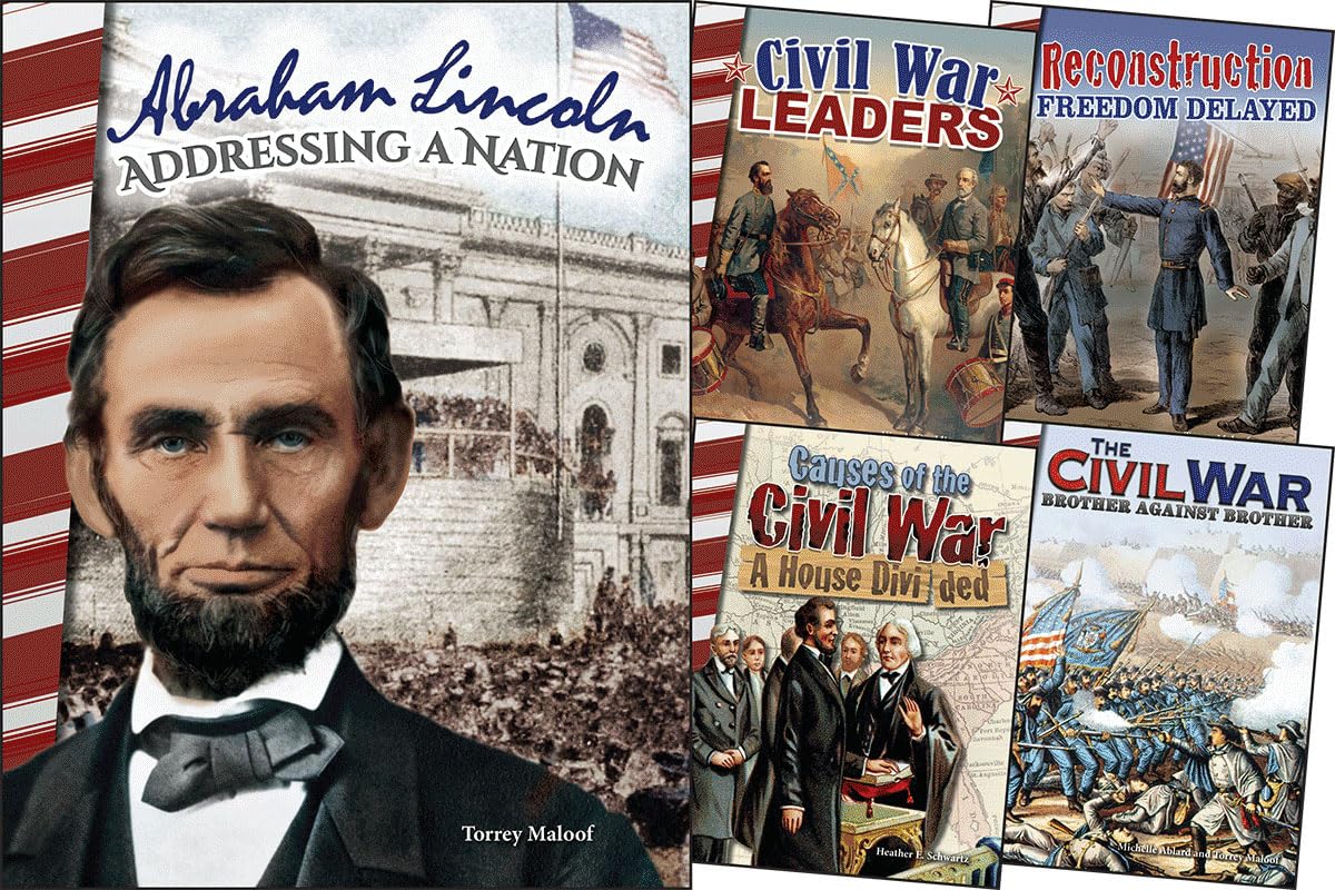 United States Civil War & Reconstruction Children's American History 5-book set - United States History books with pictures for kids age 8+ (5-book set) (Social Studies: Informational Text)