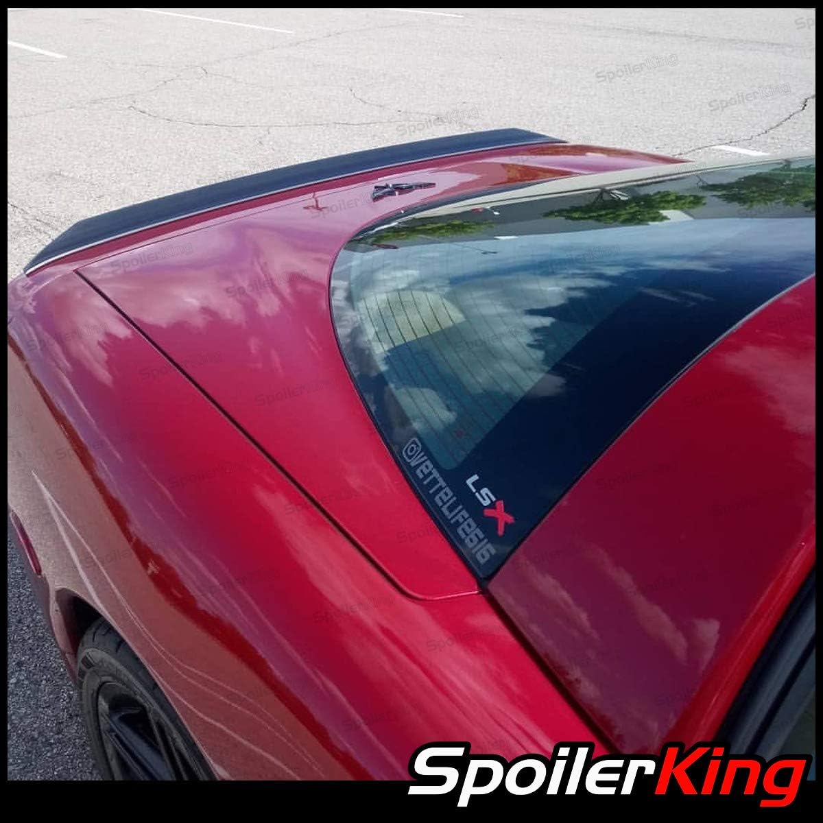 SpoilerKing Trunk Spoiler (284P) Compatible with Chevy Corvette C5 1997-2004 Black