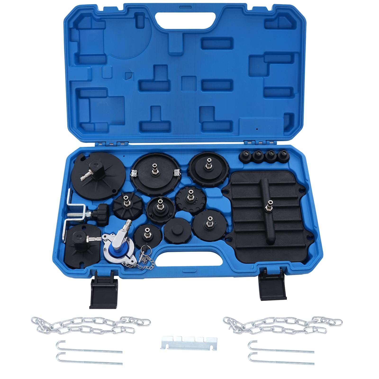 12Pcs Brake Bleeder Kit, Professional Brake Bleeder Adapter,Cylinder Bleeder Kit,Quick Connector Master Cylinder Adapter Kit, Brake Pressure Bleeder Kit Compatible with Most Vehicles (12 pcs)