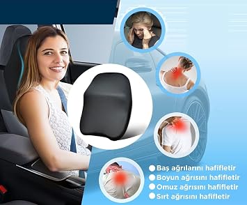 PILLOWART Visco Car Neck Pillow, Orthopedic, Auto, Travel Pillow