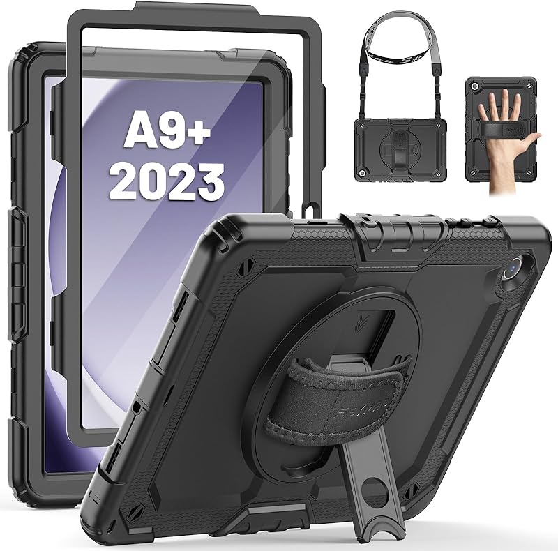SEYMAC Coque pour Samsung Galaxy Tab A9 Plus /A9+ 11 Pouces 2023, Coque Antichoc pour Galaxy Tab A9+