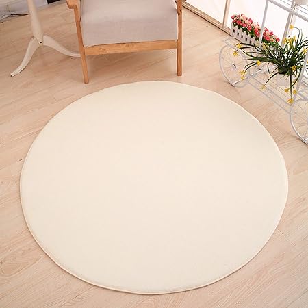 Amazon Tianmen ラグマット 円形 1 カーペット丸形 室内マット ラグ マット ふわふわ ラグカーペット 円形ラグ 夏用 円形ラグマット 丸 カーペット 丸形ラグ まる型 ソフト 洗える 北欧 滑り止め ベージュ色 Tianmen ラグ カーペット