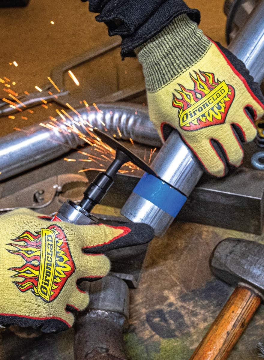 Ironclad OCTANE PYRO Knit A2 Glove; Spark/Heat Resistant, Oil Resistant, Neoprene Coated Textured Palm, (1 Pair), Size XL (R-PYR-05-XL) image 4