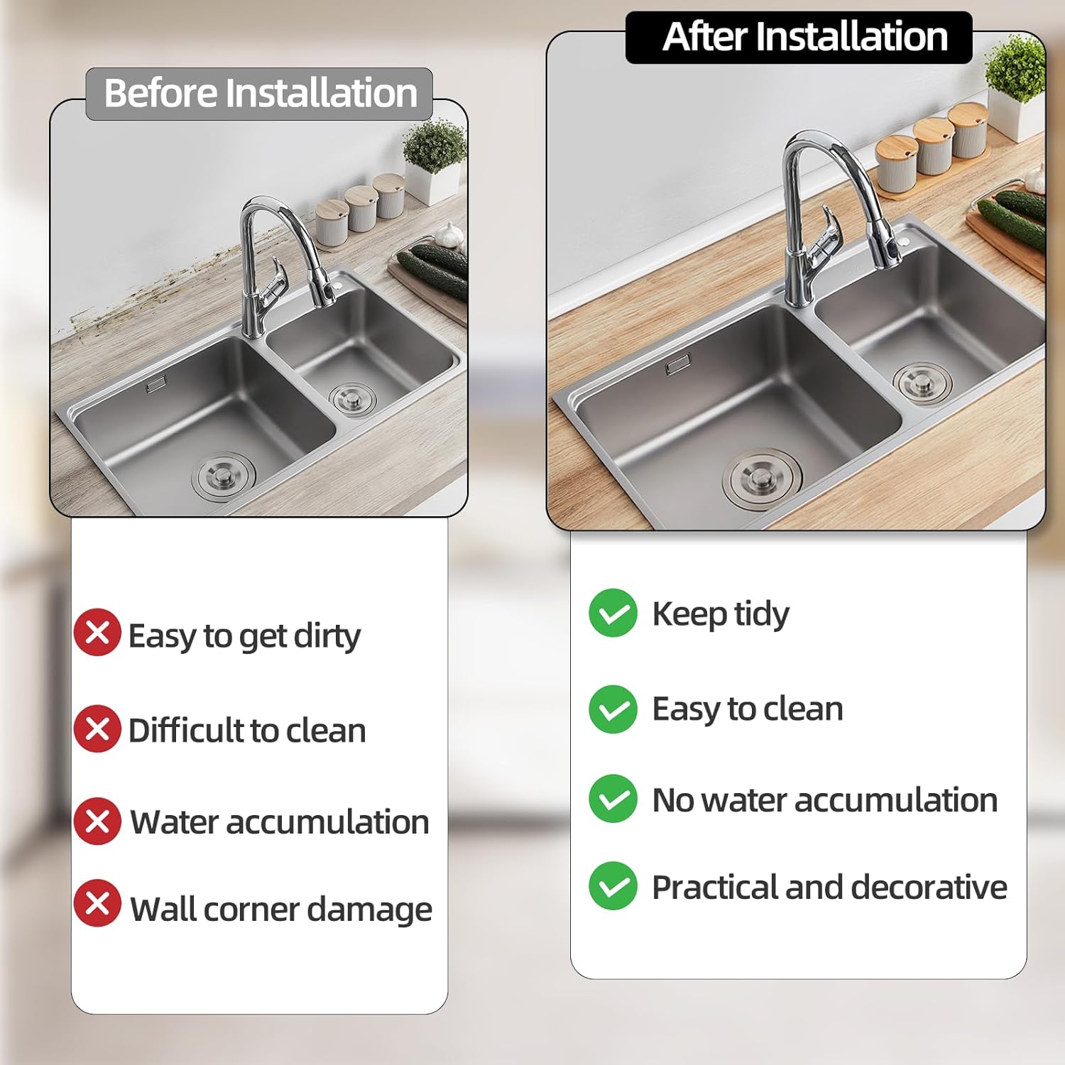 33ft/10m Flexible Peel and Stick Quarter Round Molding Trim for Walls,Bendable 1/4 Round Rubber Floor Shoe Molding,Crown Moulding Ceiling Border Trim,Double Adhesive Caulk Strip,White