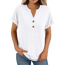 AUTOMET Womens Short Sleeve Shirts Henley Dressy Casual Summer Tops 2026 Spring Fashion Trendy Cute T-Shirts