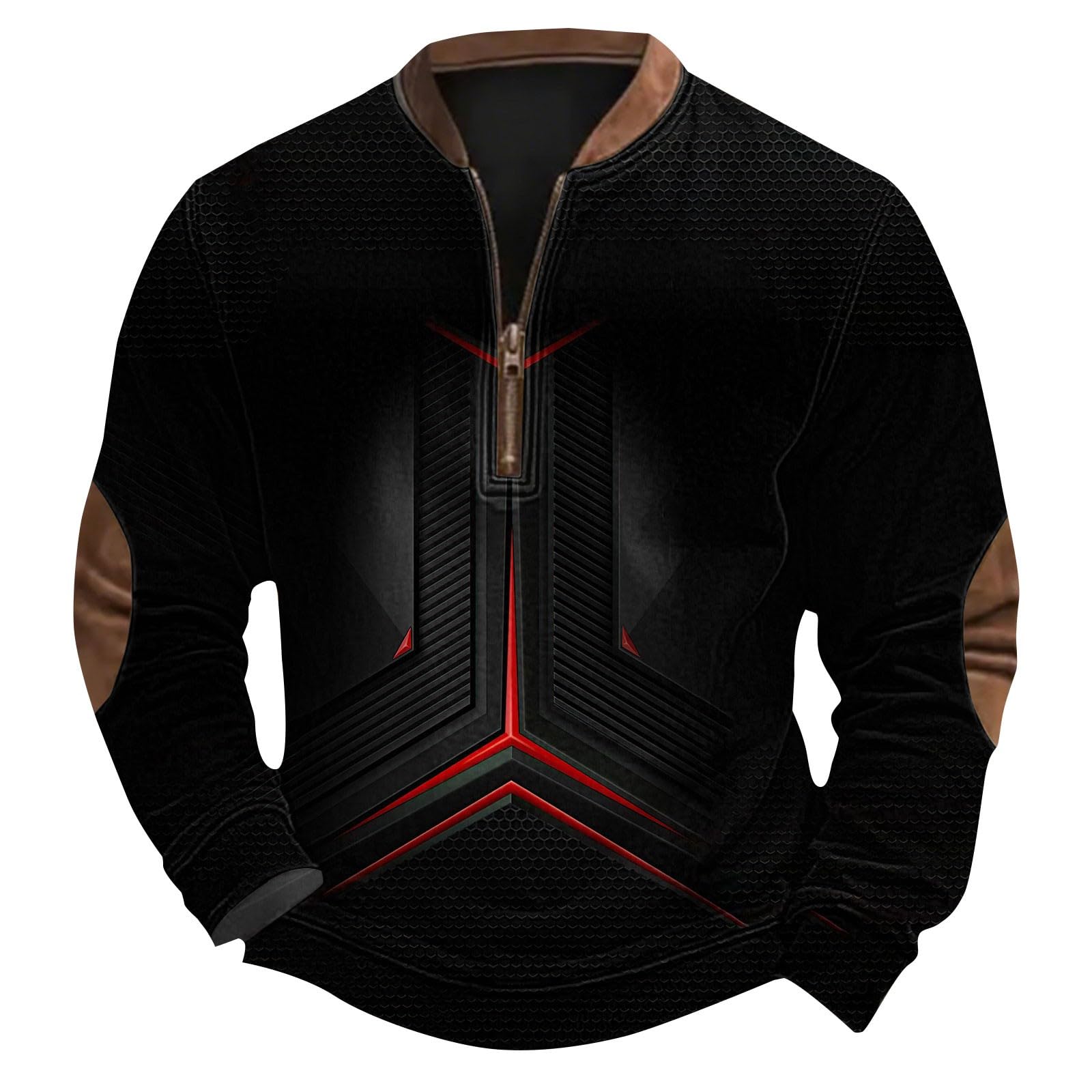 Chaquetones Hombre Invierno Sudadera con Cremallera De Un para Hombre, Informal, Manga Larga, Cuello Alto, Poliéster, Tallas S-5Xl Traje Azul Chaqueta Cortavientos Camisa Sin Mangas Ropa