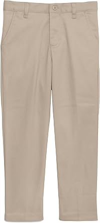 Classroom School Uniforms Junior Girls Flat Front Pants with 3 Pockets | Junior Fit, Slim Straight, Side Zip Closure, Button at Waist, Built-in Shorts, Easy Care, School Uniform Essential