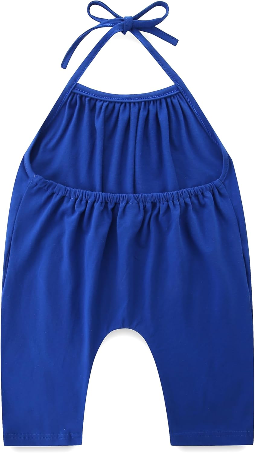 Toddler Girls Summer Clothes Backless Strap Slouch Jumpsuit Harem Halter Romper Pants 1T~5T - Image 2