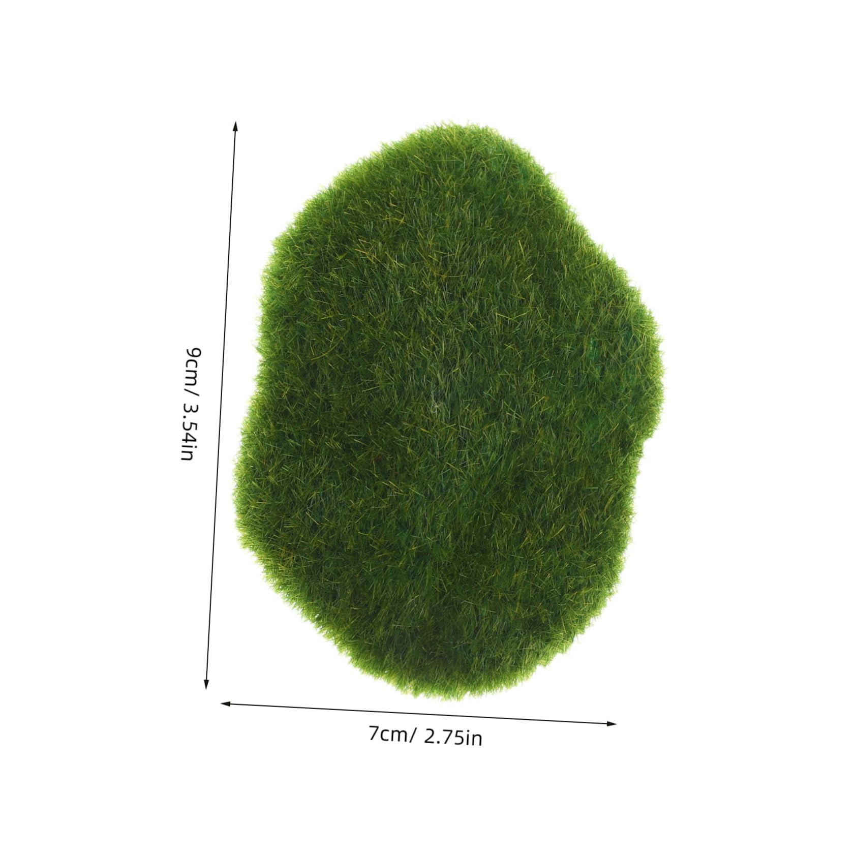 Operitacx Rtificial Moss Rocks Decorative Set 4 Pcs Faux Moss Stones for Indoor/Outdoor Garden DIY Micro Landscape Moss Dec
