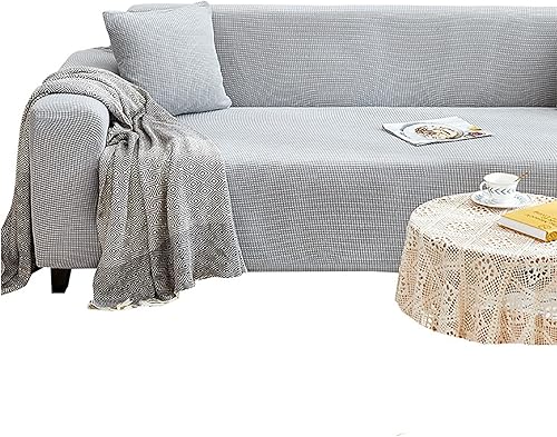 Konsilsa Funda elástica para sofá, funda completa antideslizante, resistente al desgaste, universal, color sólido, lavable, protector de muebles de