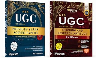 Pearson UGC NET Paper 1 Teaching & Research Aptitude 10th Anniversary Edition + Previous Years Solved Papers | Fully Solve... Price In India