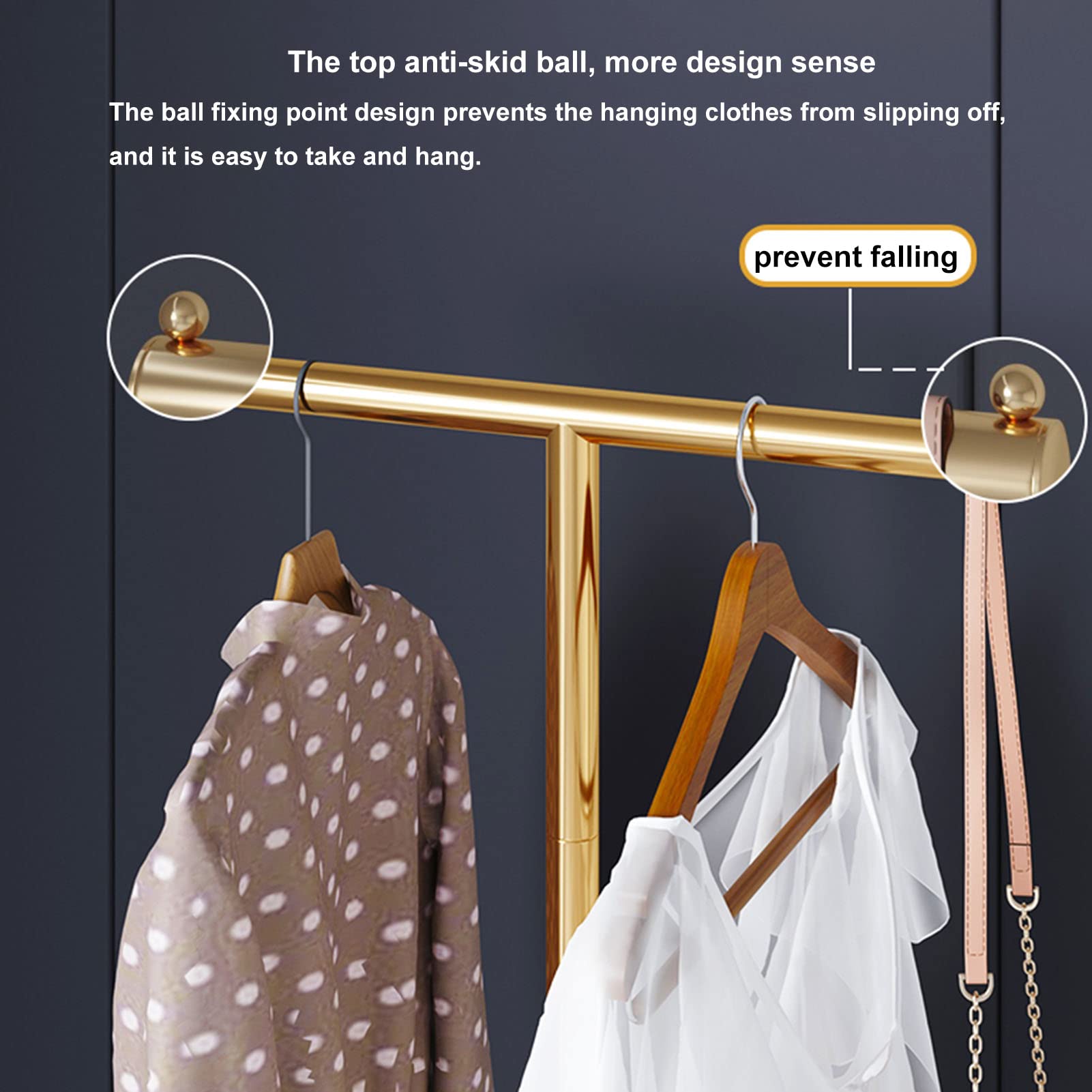 Perchero de Metal de pie, Moderno y Sencillo Perchero en Forma de T para el hogar, Dormitorio, Organizador de Ropa, tendedero, Expositor de Ropa para Venta al por Menor,White a