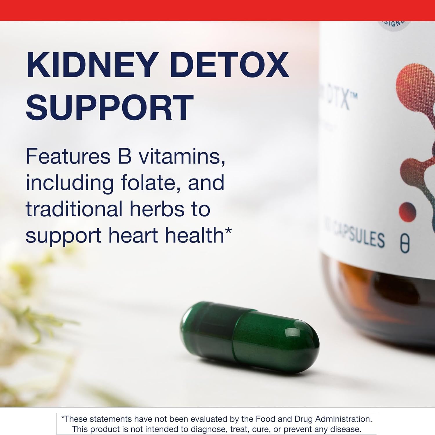 Metagenics Renagen DTX - Healthy Kidney Detoxification* - For Heart Health* - With Vitamin B6, Folate, Vitamin B12 & Cordyceps - Nutritional Supplement - Non-GMO - Gluten-Free - 60 Capsules
