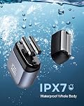 Razors électriques de voyage pour les hommes:Mini hommes de feuille Rasoirs pour fermer visage de rasage à grande vitesse 3 Têtes de lame flottantes USB C Recharge rapide IPX7 Séchoir humide imperméable pour le voyage & Sommaire & Entreprises