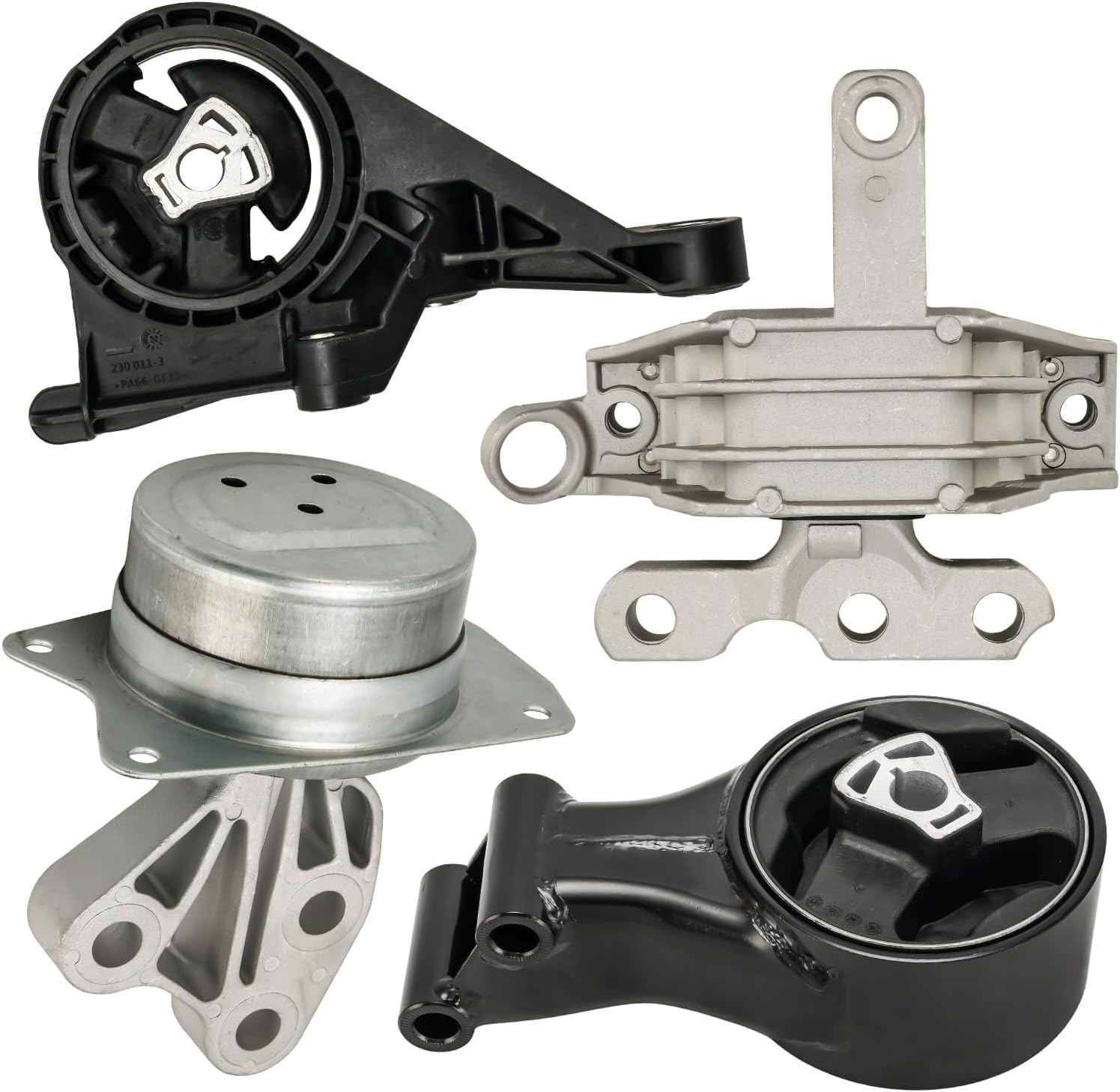 Torchbeam Engine Motor Mount and Trans Mount Fit for Buick Regal 2011-2013 2.0L/2.4L, Buick Lacrosse 2011 2.4L, Replace A5502,A5501,A5537,A5532, 4PCS, Engine Mounts and Transmission Mount