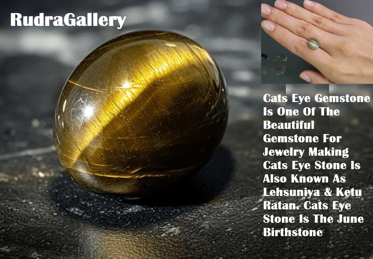 Vaidooryam 8.00 Carrot Stone Chrysoberyl Cats Eye Stone Original Certified 4