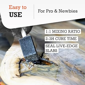 WiseBond Quick Set Seal Epoxy Resin Wood Sealer, Fast Curing 1-Quart Kit