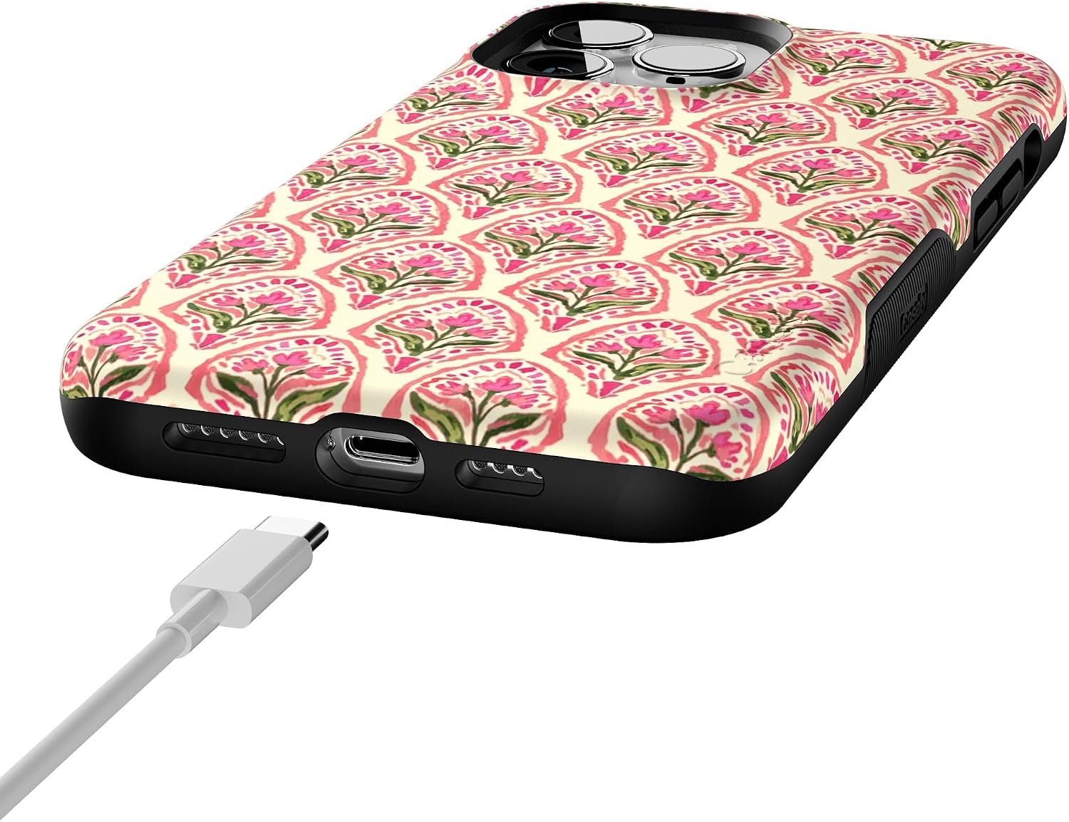 Casely iPhone 13 Pro Max Case | Tulip Tapestry | Jenna Palek x Casely | Bold Protective Design | Compatible with MagSafe