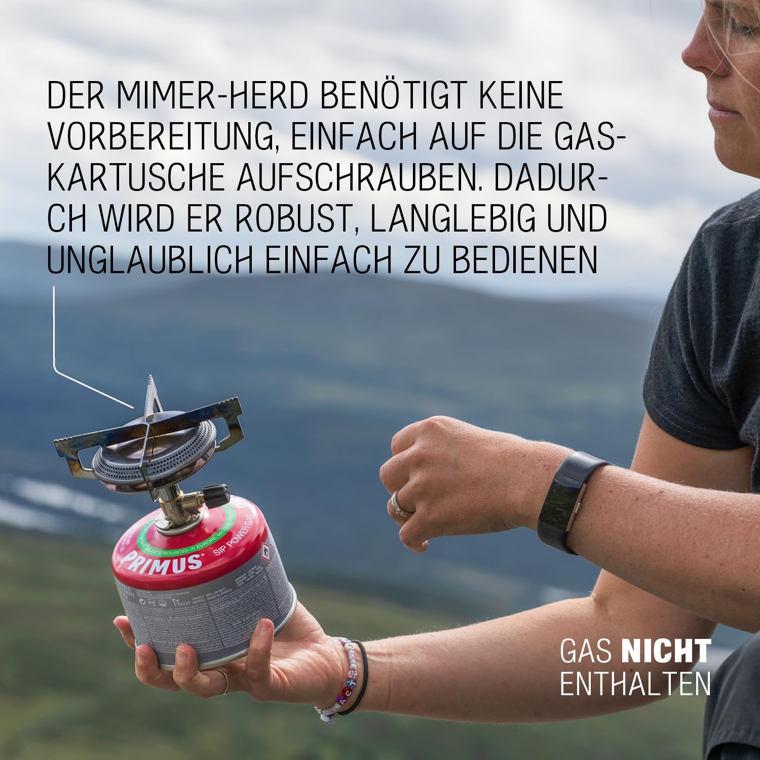 Primus Campingkocher Set - Mimer Stove Kit II - Camping Kochset mit 1x Gaskocher, 1x Pfanne & 2x Töpfe - Outdoor Kochgeschirr mit Primus Gaskocher Camping - Kochgeschirr Outdoor - Outdoor Kochset
