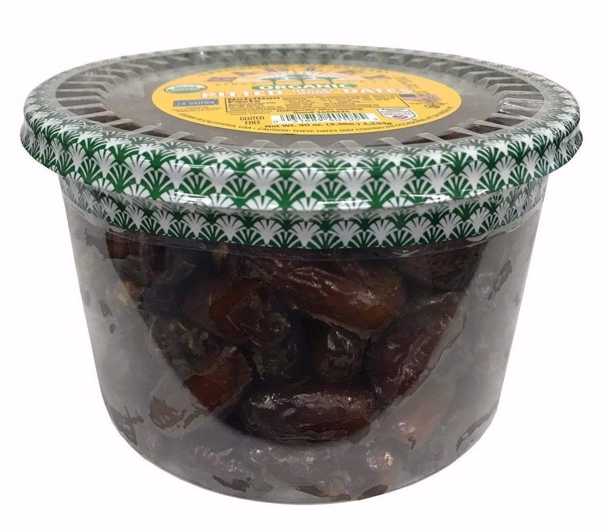 Hadley Organic Pitted Dates California Grown Deglet Noor 40 OZ