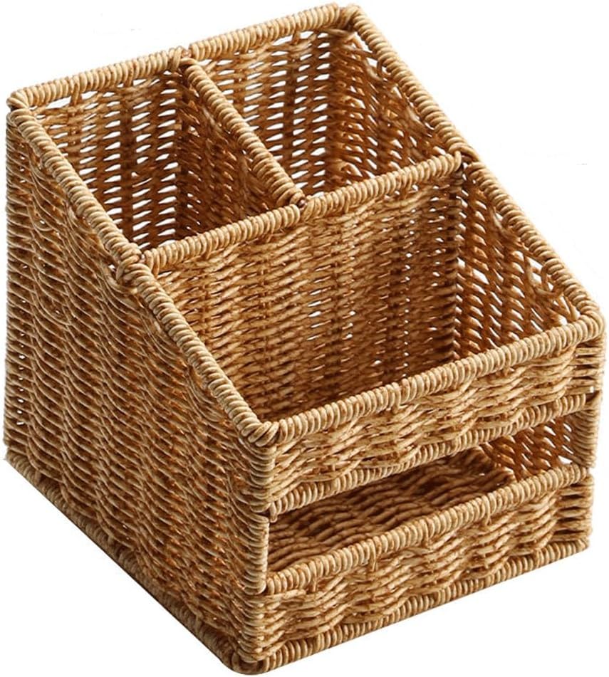 Desktop Organizer Tissue Box Desk Plastic Storage Pen Pencil Holder Sundries Gadgets Bins