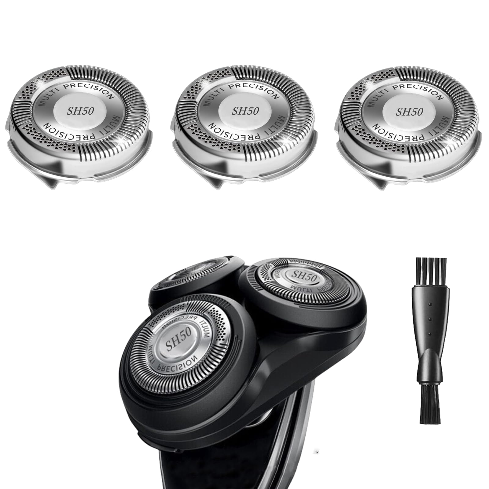 SH50 Replacement Heads for Series 5000 Replacement Heads Compatible with Series 5000 Shavers,SH50 for Replacement Heads,3pcs.