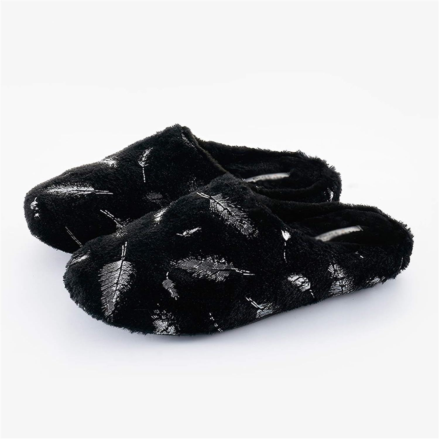 Memory Foam Slippers Cotton Slippers to Keep Warm in Autumn and Winter Plush Home Ladies Couples Indoor Soft Bottom Plush Slippers Home Men Soft Slippers (Color : F, Size : 38-39)