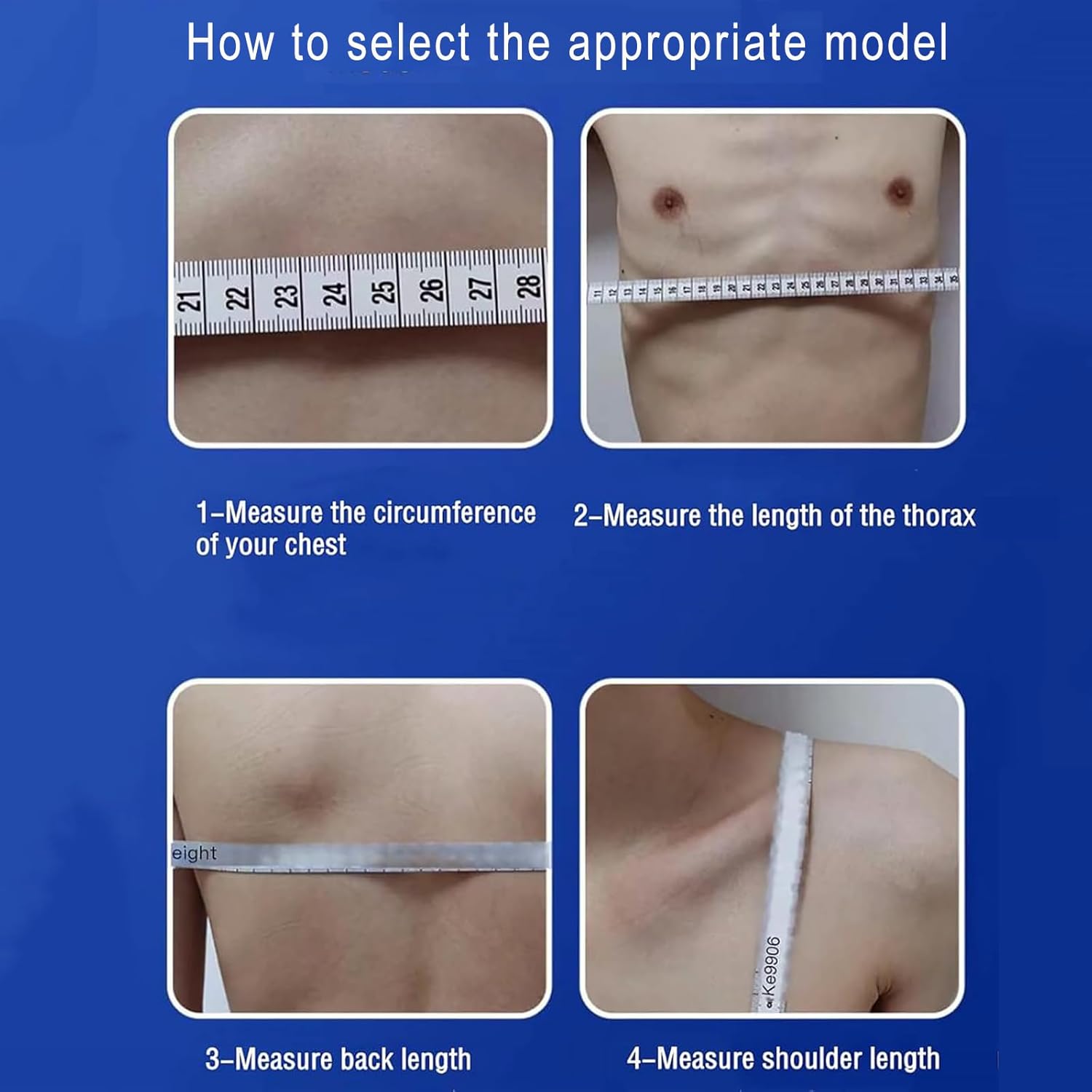 Pigeon Chest Orthosis Support, Medical Pectus Carinatum Orthosis Brace, Professional Adjustable Support to Correct Rib Deformity Rib Eversion Orthotic Stent for Pectus Excavatum