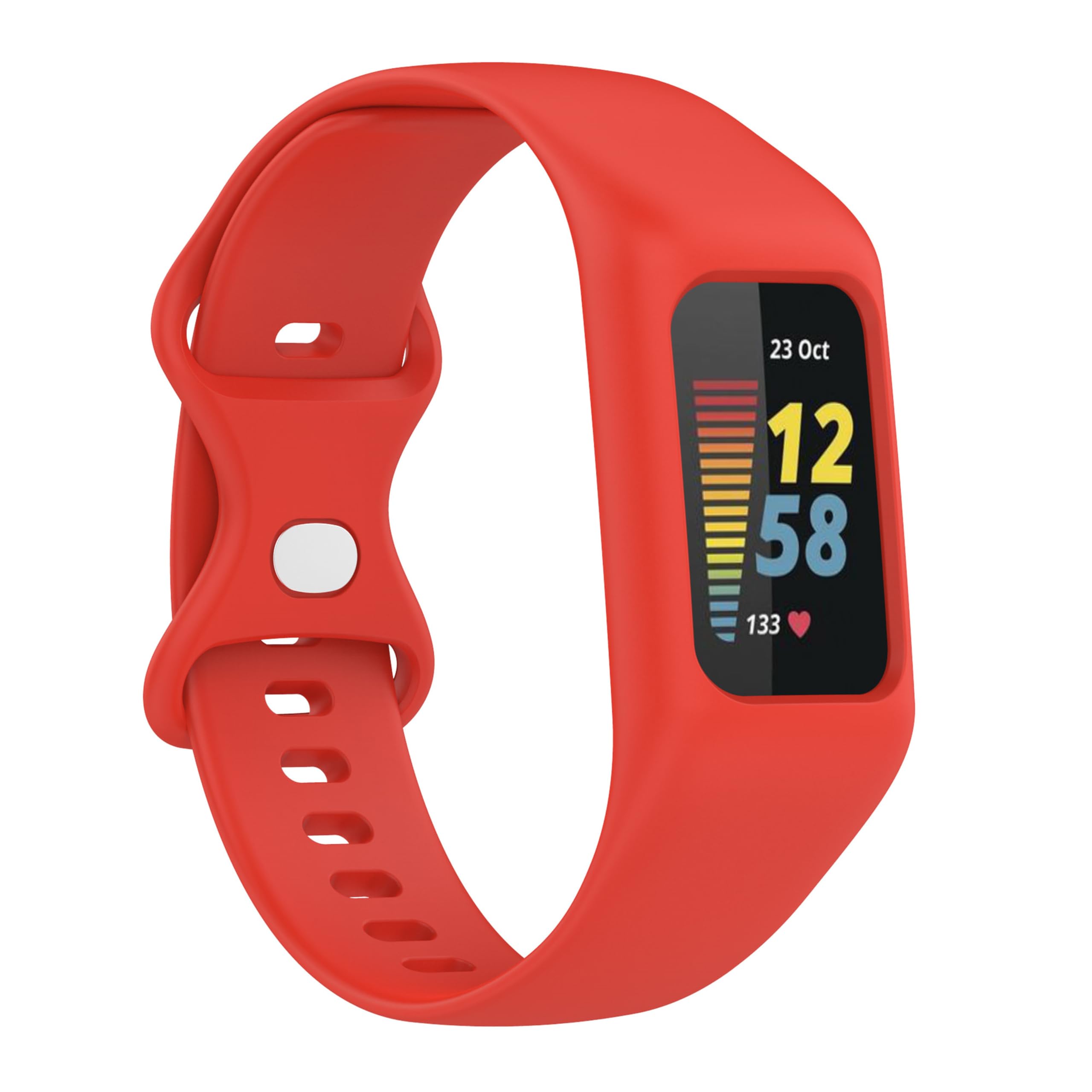 CZhkg Bracelet for Fitbit Charge 5 4 3 Strap, Replacement Smart Watch band,Silicone Armband Sport Band,Quick Release Wristband Bracelet,Watch Straps For Fitbit Charge 5/Charge 4/Charge 3 (red)