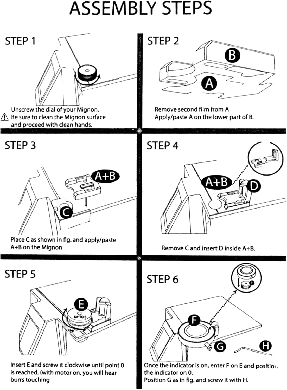 King Size Grind Dial, Adjusting Knob for Eureka Mignon Coffee Grinders