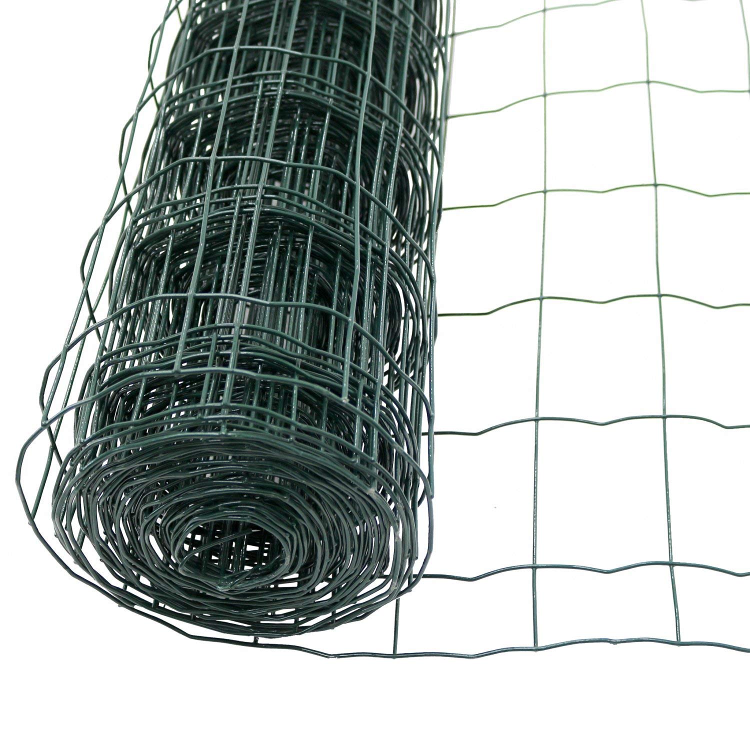 Oypla 1.2m x 10m Green PVC Coated Galvanised Steel Wire Mesh Fencing Garden Euro Fence