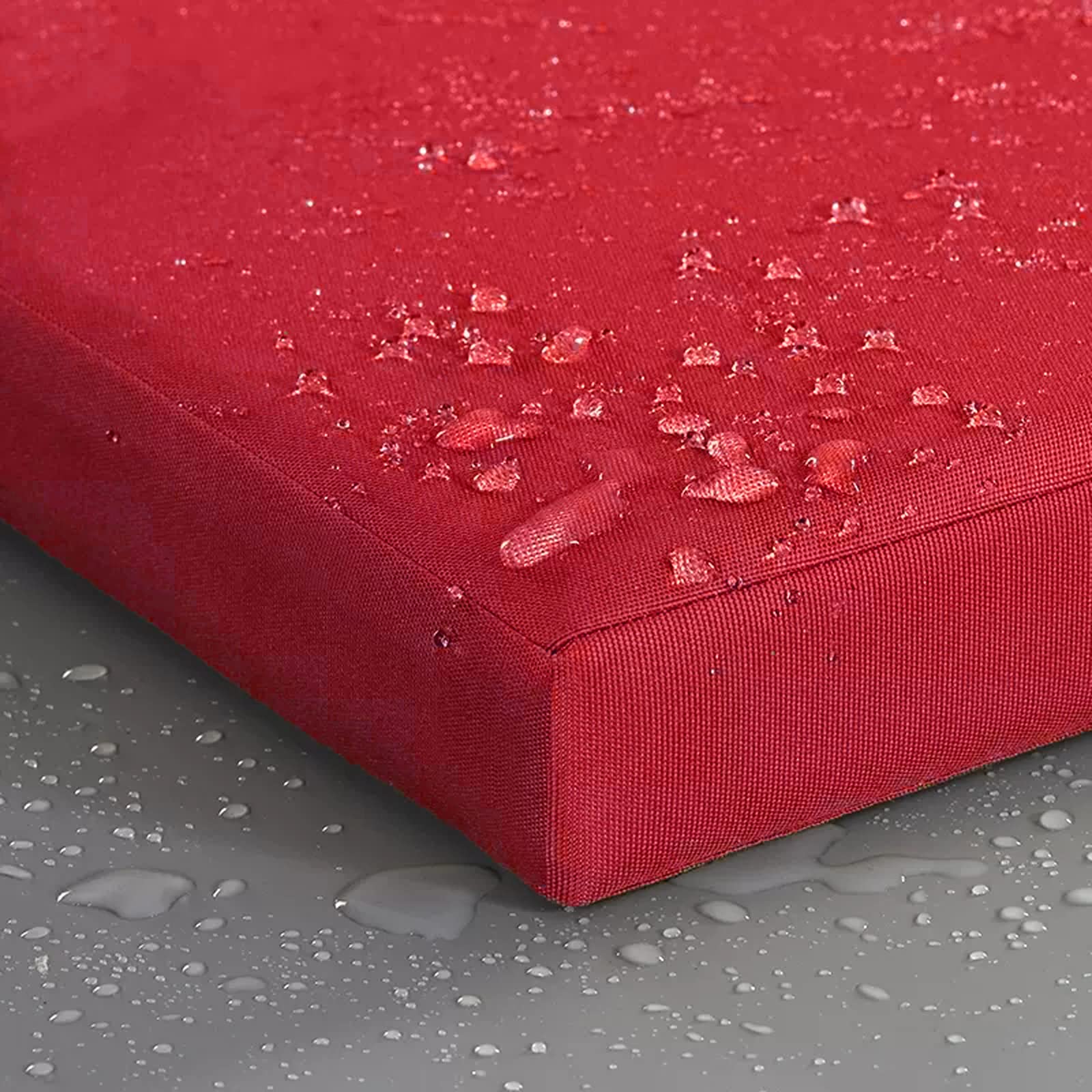 JABGF Outdoor Indoor Bench Cushion for Garden Patio, Soft Waterproof Furniture Seat Pad Non-Slip Removable Chair Seat Pad, Personalized Replacement Cushion (39x11x1.2inch,Red)