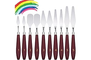 Professional 10-Piece Palette Knife Set for Acrylic and Oil Painting