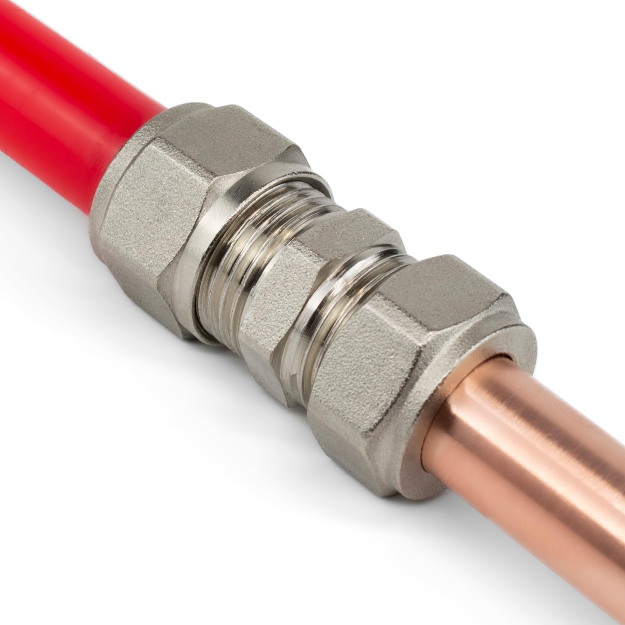16mm to 15mm Copper Adapter Reducer Coupling - Leak-Proof, Corrosion-Resistant Plumbing Fitting for Professional & DIY Installation, Durable Water & Heating System Connector