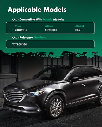 Miniatura 5 de SCITOO Conjunto de visera solar lateral izquierdo y derecho para Toyota Tacoma 2005-2011 sin techo corredizo (gris)