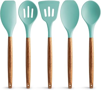 Zulay Kitchen 5 Piece Silicone Utensil Set