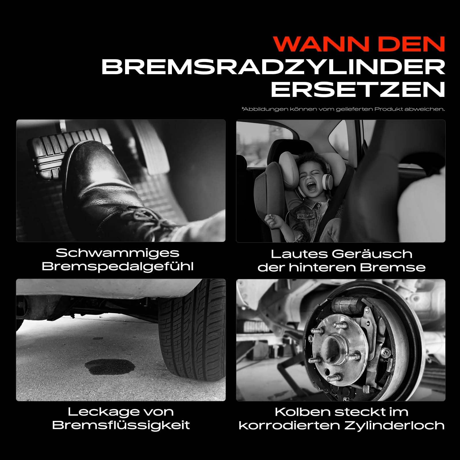 Frankberg 2x Radbremszylinder Kompatibel mit Materia M4 1.3L 1.5L 2006-2012 Sirion M3 1.0L-1.5L 2005-Heute Yaris NCP1 NLP1 SCP1 1.0L-1.5L 1999-2005 Replace# 4757052011