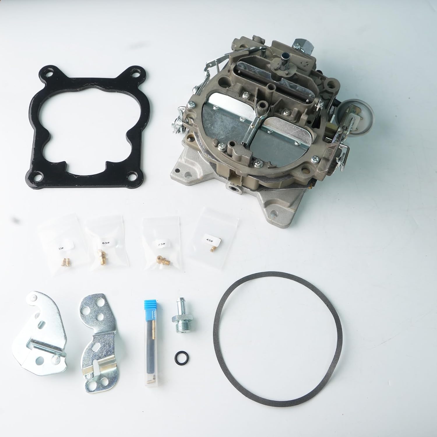 7028264 4 Barrel Carburetor Replacement Fit for Rochester Quadrajet 4MC 4MV 1968 Pontiac Firebird, Replaces Part Number 7028271 7028276