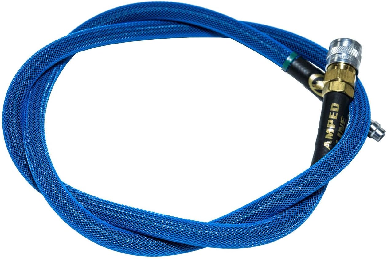AMPED Airsoft Amped Line | Standard Weave for PolarStar, Wolverine, and Redline HPA Units 42 Inch Blue