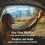 Coleman PEAK1 Premium Backpacking Tent, Waterproof Fabric with 2,000mm Waterhead Rating can Withstand Winds up to 45 MPH; Wide Door, Star View Window, & Footprint Included, 1/2/3/4/6 Person Tent