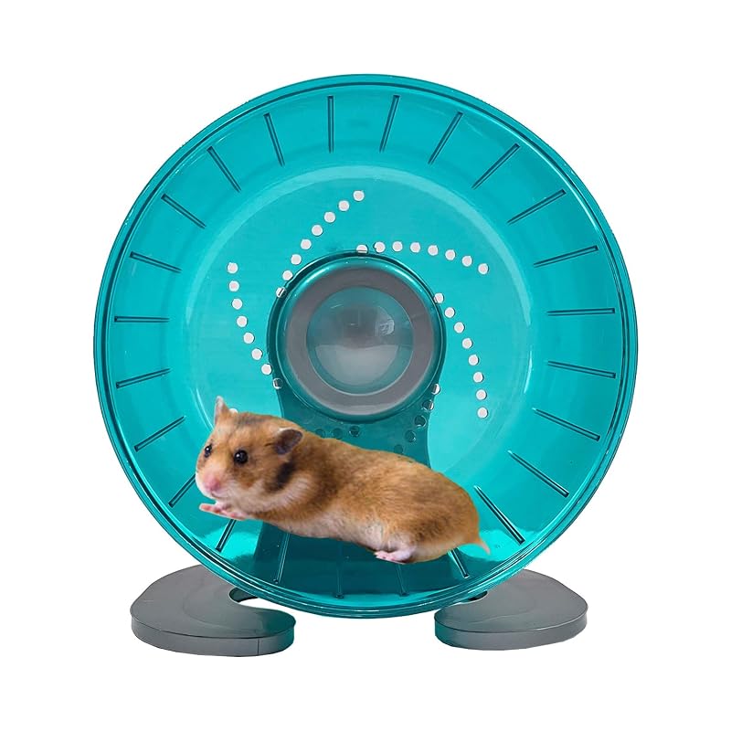 Roda de exercício para hamster em plástico com suporte Petest, 17 cm, Verde