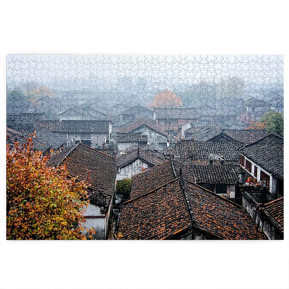 Puzzle 3000 Piezas, Puzzle Paisajes con Caja para Adultos, Cabina Rompecabezas Madera, Rompecabezas Desafiante para Toda la Familia, Puzzles para Decoracion Hogar, Regalo Mujer, Regalo Hombres, -4363